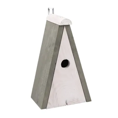 Produktbild von Vogelhaus aus Holz grau