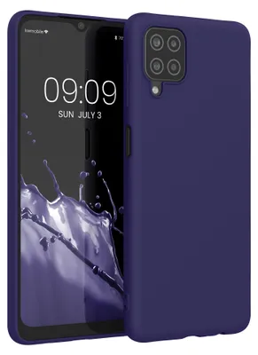 Produktbild von kwmobile Handyhülle für Samsung Galaxy A12 Hülle - TPU Case - Kabelloses Laden - Schutzhülle Cover in Deep Ocean