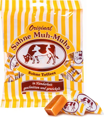 Produktbild von Muh Muhs Sahne Toffees original Sahne Bonbons einzeln gewickelt 215g