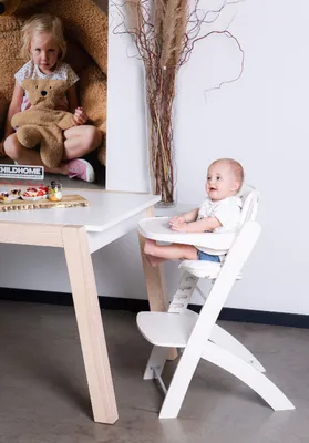 Produktbild von Childhome Evosit Treppenstuhl Esstablett Farbvarianten ab 6 Monaten , Farbe:Weiß