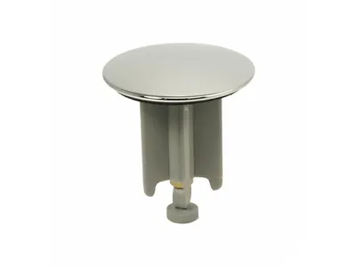 A product shot of a sink drain stopper.