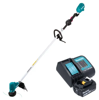 Image de Tondeuse à gazon sans fil Makita DUR 190 LSMX9 18 V 300 mm sans balais + 1 batterie 4,0 Ah + chargeur