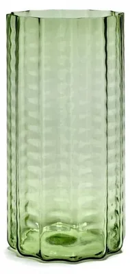 Produktbild von SERAX Wave Vase aus recyceltem Glas, Grün, 18x18x35 cm