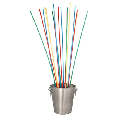 Produktbild von Trinkhalme, Maxi Papier Ø 6 mm · 80 cm farbig sortiert