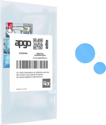 Produktbild von apgo 4 Stück Hybrid Kameraschutz, Kamera-Schutzglas kompatibel mit Tecno Spark 10 5G, Linsenschutz, 9H Härte, Schutz für Kameraobjektiv, Anti-Kratzer, transparent