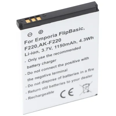 Productafbeelding van Batterij AK-F220 voor Emporia F210, F220, Flip basic, Emporia FLIPbasic SD474050A
