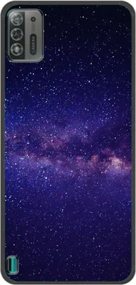 Produktbild von König Design Hülle kompatibel mit ZTE Blade A52 Lite Kunststoff Soft Handyhülle - Handy Case Sternenhimmel