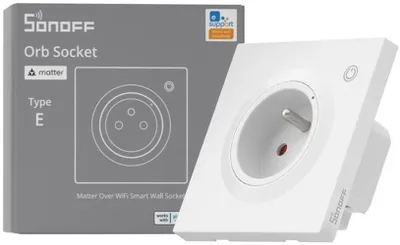 Obrázek produktu pro Sonoff WS01TPE-E, vestavná zásuvka Wi-Fi, typ E, 16 A, 4000 W, bílá