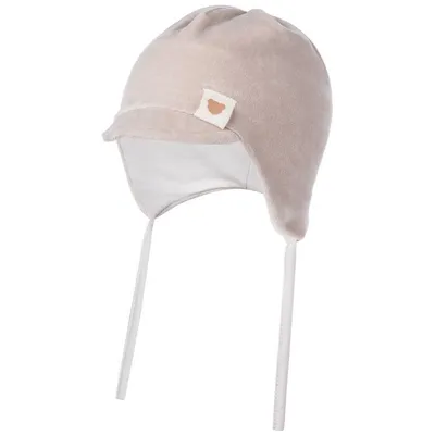 Produktbild von Bindemütze Schirmmütze Übergangsmütze Baby Junge Mädchen, Beige, Gr. 46-48