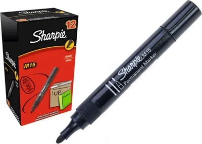 Immagine prodotto di Sharpie - Penna a punta feltro dh M15 1,8 mm nero | scatola esterna 12 pezzi