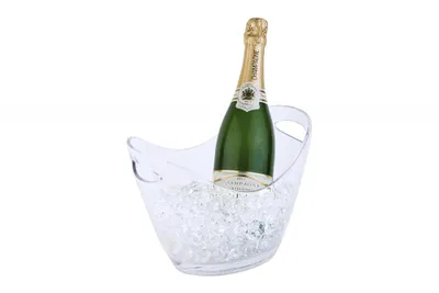 Produktbild von Weinkühler Sektkühler aus transparentem Kunststoff Kapazität: 3 Liter BxTxH: 27 x 20 x 21 cm