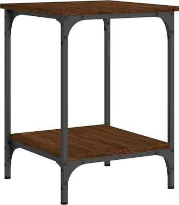 Produktbild von vidaXL Couchtisch Braun Eichen-Optik 40x40x55 cm Holzwerkstoff