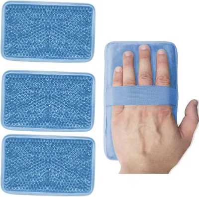 Produktbild von Ice Pack Warm und Kalt, Flexible Kältekompresse, 3 Stück, Wiederverwendbares Gel Kühlpad, für
