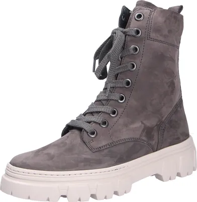 Produktbild von Paul Green Super Soft Schnürboots - Grau Veloursleder Größe: 41 Normal