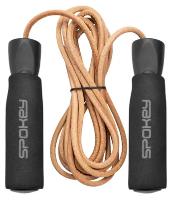 Produktbild von Spokey - Sprungseil, Leder PP7839 (Einheitsgröße) (Braun/Schwarz)