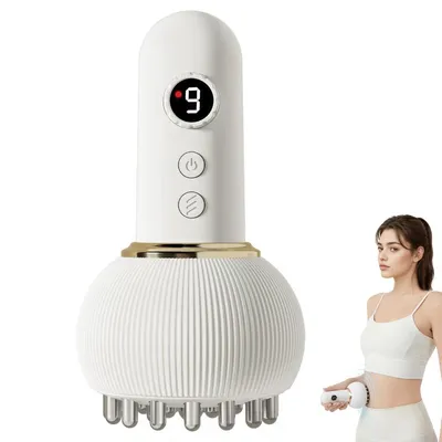 Produktbild von Elektrisches Lymphdrainage- & Anti-Cellulite-Massagegerät, Gua Sha, mit Mikrostrom, Licht, Wärme und Vibration