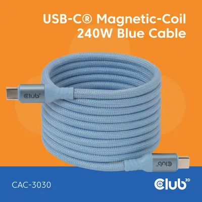 Obrázok produktu pre CLUB3D CAC-3030, 2 m, USB C, USB C, 0,48 Gbit/s, Modrá