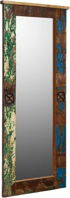 Image de MASSIVMOEBEL24 | Miroir vertical 145x59cm - Bois recyclé laqué (Multicolore) - NATURE OF SPIRIT #112