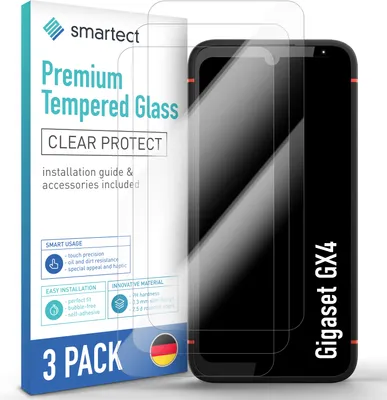 Produktbild von 3x Schutzglas Panzerfolie Klar für Gigaset GX4 Displayschutz Hartglas Glas