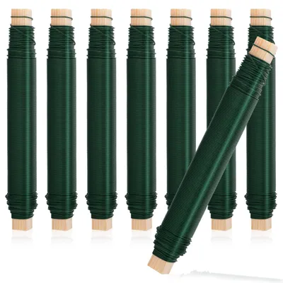Productafbeelding van 8-delig set tuinbinddraad, 0,7 mm x 35 m bloembinddraad set