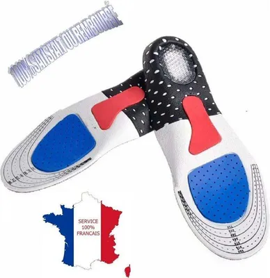 Produktbild von Orthopädische Einlegesohlen mit stoßdämpfender Sport-Gelsohle - Schuheinlagen entlasten Fersensporn für optimalen Tragekomfort (35-40)