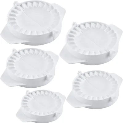 Obrázok produktu pre Sada 5 kusov plastových formičiek na cesto, vhodné na výrobu ravioli, pierogov a knedlí, pre kuchyňu