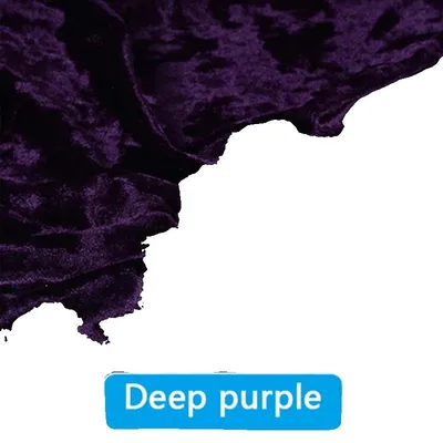 Obrázok produktu pre Sametová látka, mäkká textúra, odolná proti oderu, tmavo fialová, 3 m x 160 cm