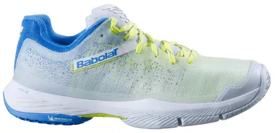 Produktbild von Babolat Jet Ritma Padel-Tennis Padelschuhe Sportschuhe weiß/gelb/blau 31F23753-4112, Schuhgröße:38.5 EU