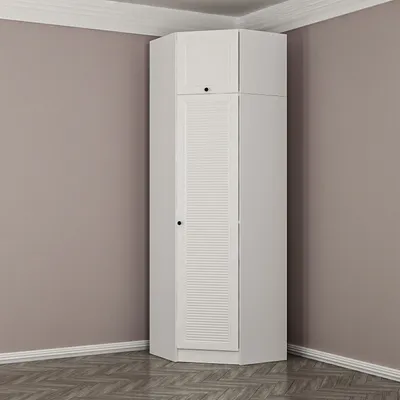 Produktbild von Skye Decor, Kale White - 2305, Kleiderschrank, Weiß, 100 % MELAMINBESCHICHTETE SPANPLATTEN, 74 x 52 x 235 cm