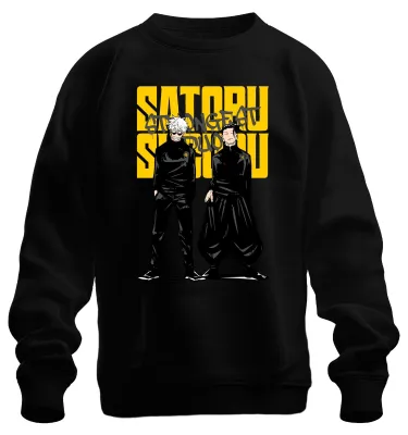 Immagine prodotto di Satoru Gojo Geto Strongest Duo Jujutsu Kaisen Anime Aesthetics Japan Y2K Felpa Unisex Pullover, Nero, M