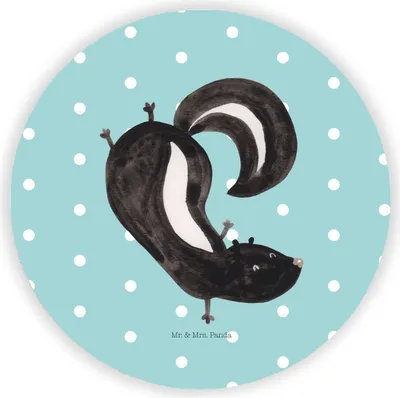 Produktbild von Mr. & Mrs. Panda magnet Stinktier Handstand - Türkis Pastell - Geschenk, Spielplatz, Wildtier, Raubtier, für kühlschrank, Stinker, fotos, whiteboardmagnet, haftmagnet