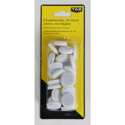 Produktbild von 12x Filzgleiter 24er mit Nägeln Boden Schutz Möbel Stuhl Tische Sessel Couch
