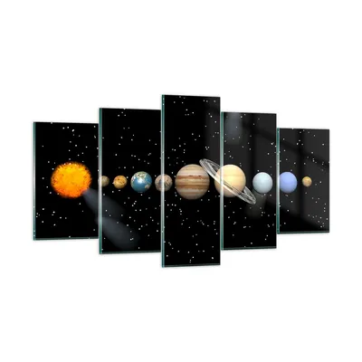 Produktbild von Bilder auf glas - Universum Galaxie Planeten Sterne - 160x85cm - Glasbilder - Wandbilder - Kunstdruck - Wanddekoration aus Glas - Glas Bilder - Wandbild auf Glas - GEA160x85-1486