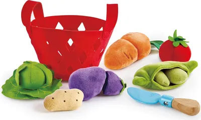Image de Hape E3167 Panier de légumes Accessoires pour cuisines d'enfants et magasins, dès 18 mois