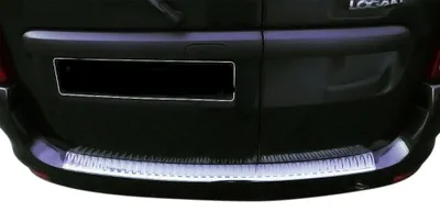 Für Dacia Logan MCV Facelift 03/2009 bis 2013 LADEKANTENSCHUTZ Edelstahl V2A in der Farbe von Recambo e.K.