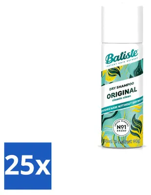 Image de 25 x Shampoo sec Batiste Classic Clean - 50 ml - Pack économique - 25 pièces