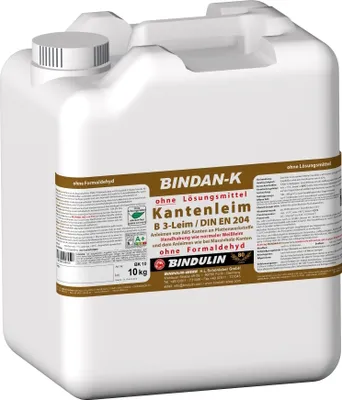 Produktbild von BiNDAN-K Kantenleim Holzleim Kunstharzleim (1-Komponenten-B3-Leim) inkl. 1 Pinsel von E-Com24 (Kantenleim 10 kg)