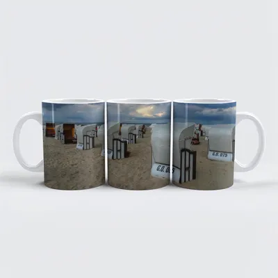 Produktbild von raxxa Premium-Tasse "Strandbild"