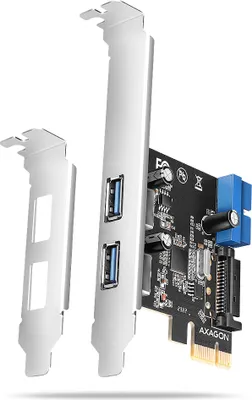 Obrázok produktu pre AXAGON Axagon PCEU-232RS PCIe radič 2x ext. + 2x int. USB 5Gbps