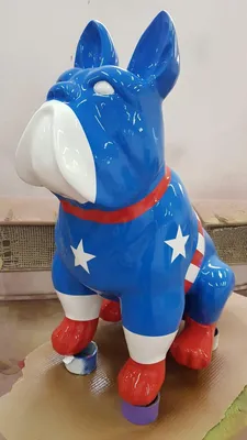Produktbild von Abstrakte Deko Figur Statue Skulptur 79 cm Figuren Statuen Skulpturen Kampfhund