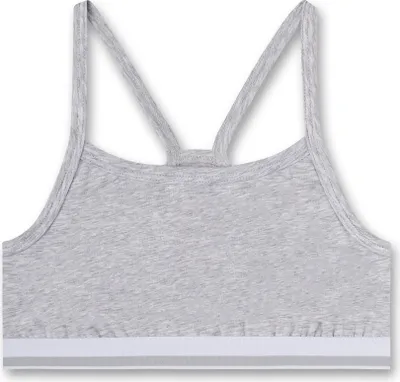 Produktbild von Sanetta Mädchen-Bustier grau Racerback Webbund | Bustier für Mädchen