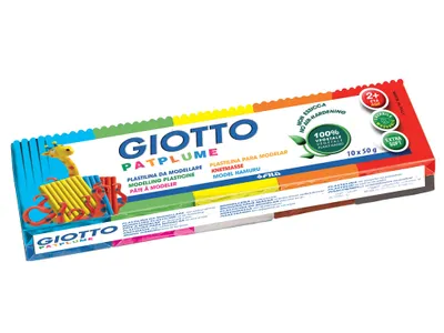 Image de Giotto Patplume Pâte à modeler 50 g Multicolore 10 pcs