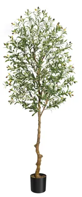Productafbeelding van Kunstplant Olijboom, 150 cm – Realistische plant voor binnen, kantoor en terras, vereist geen onderhoud