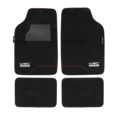 Productafbeelding van WRC 007592, Mat, Zwart, PVC, Rubber, Effen, Voor- en achterkant, Plastic zakje met papieren etiket