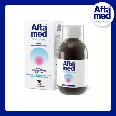 Produktbild von MENARINI AFTAMED Mundspülung 150 ml mit Hyaluronsäure gegen Aphthen