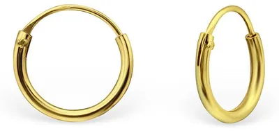 Produktbild von Kleine goldene Creolen Ohrringe aus 925 Silber