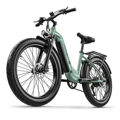 Image de Vélo électrique adulte 26 pouces, pneus tout-terrain, cadre en aluminium 48V 17,5Ah, moteur 80Nm, transmission Shimano, freins hydrauliques, charge maximale : 120 kg