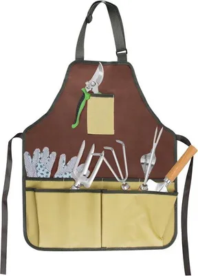 Produktbild von Gartenschürze verstellbar und wasserfest - olivgrün