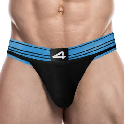 Produktbild von Rugby Jockstrap Schwarz-Blau-L