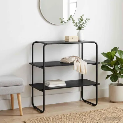 Produktbild von Konsolentisch Schwarze Eiche 60 x 41 x 75 cm Holzwerkstoff - Konsolentische c3586